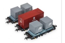 PFA Container wagons - DRSLLNW set of 3 - OO Gauge